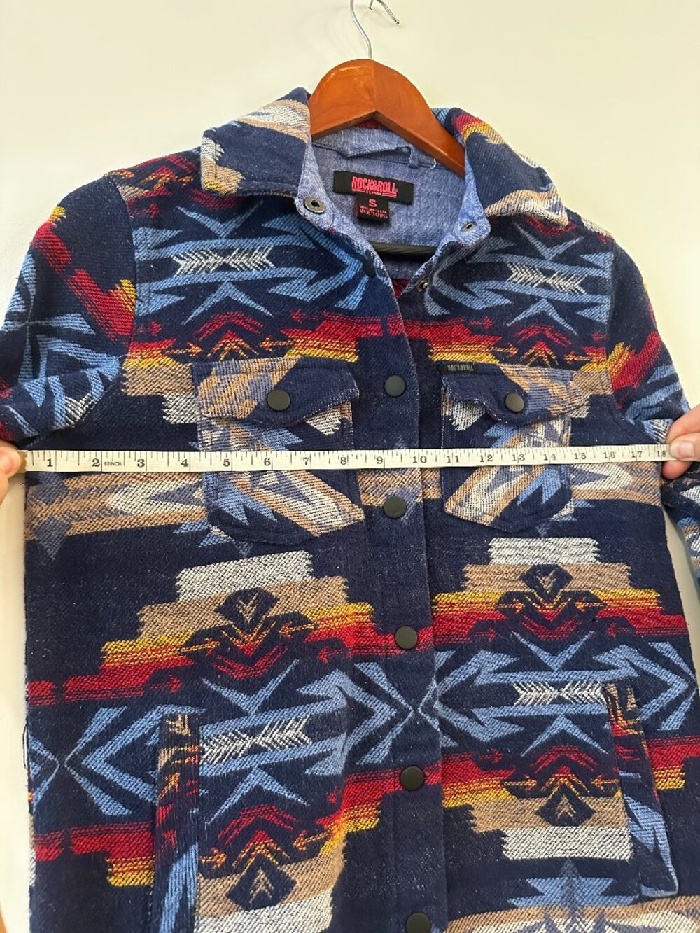 Cozy 100% cotton Western shirt jacket from Rock & Roll Denim